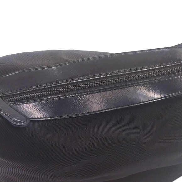 Vintage GUCCI Bamboo Shoulder Bag Canvas & Enamel Leather Authentic T18495 - Picture 6 of 11